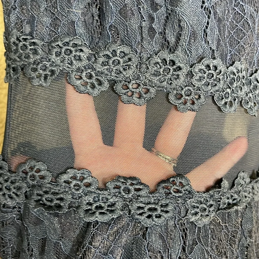 CITY TRIANGLES Scalloped Lace A-Line Dress - Picture 12 of 15